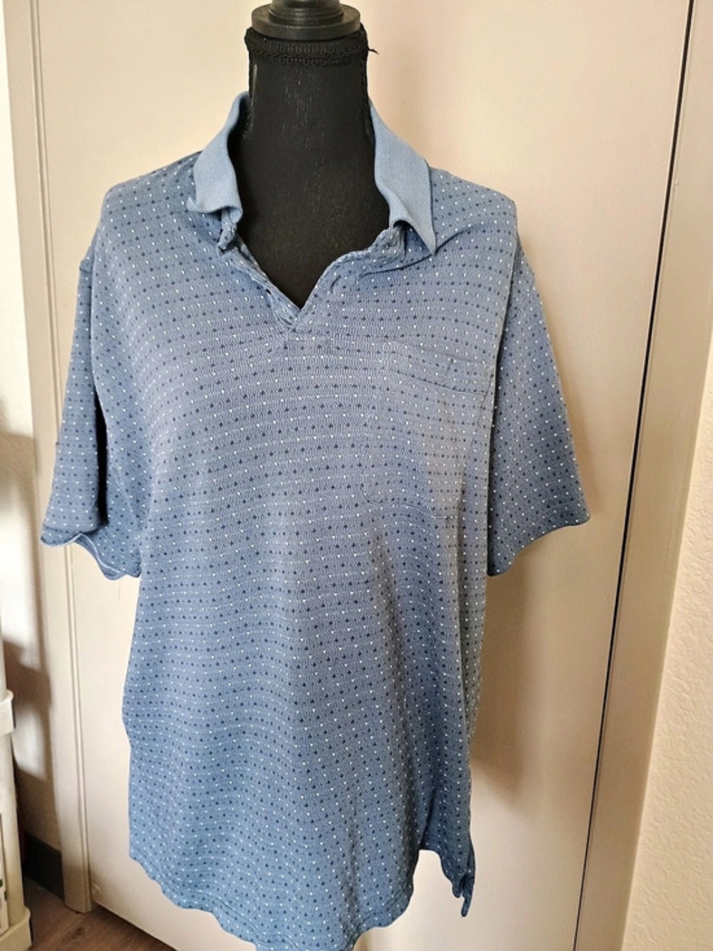 Arrow Men's Polo Shirt Blue Size XL